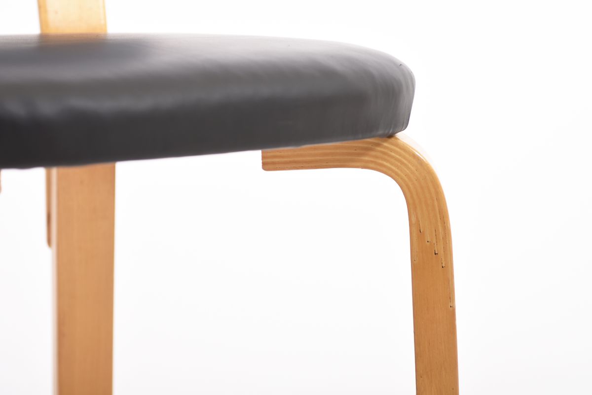 Aalto Alvar Chair 62 black leather 06