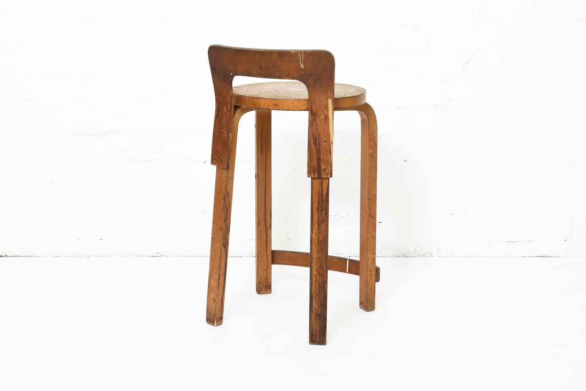 Aalto Alvar Chair K65 heavy patina back