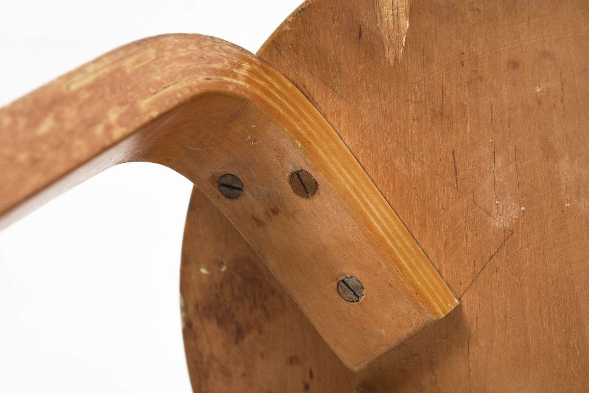 Aalto Alvar Chair K65 heavy patina 12