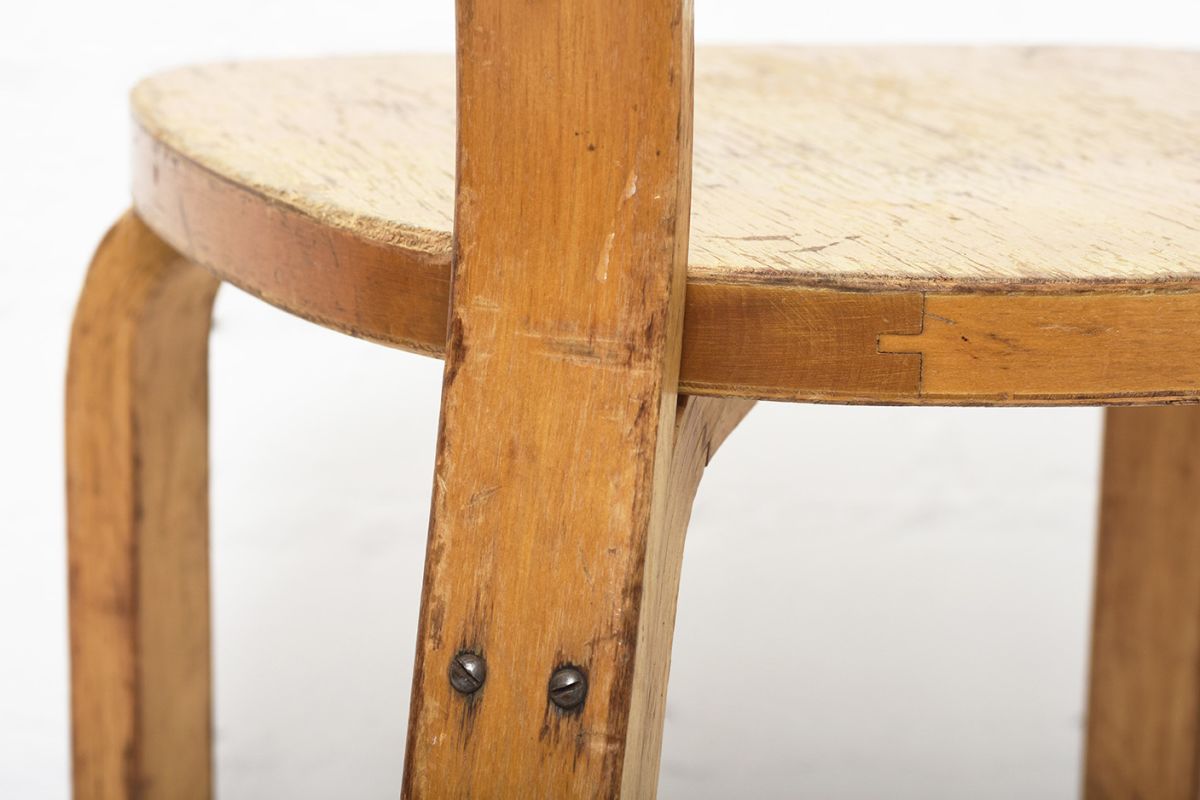 Aalto Chair69 Patinated Birch details7