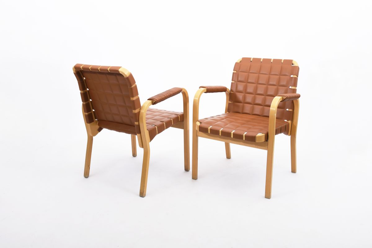Aalto Alvar Armchair 45 cogniac