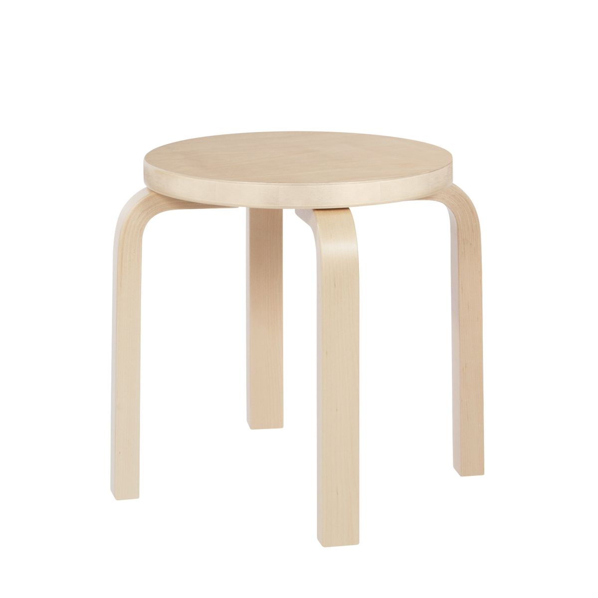 Children's Stool NE60 natural lacquered birch
