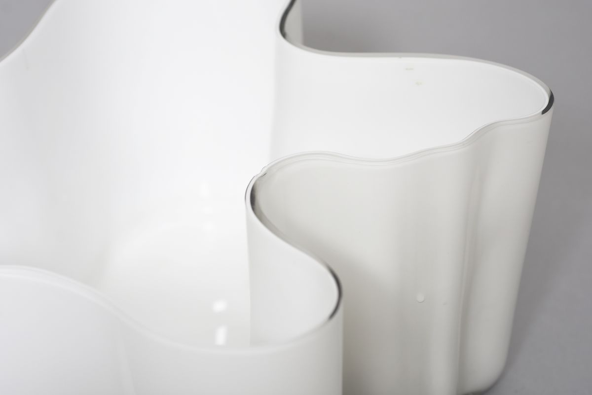 Aalto Alvar Glass vase opaline 1950s 05