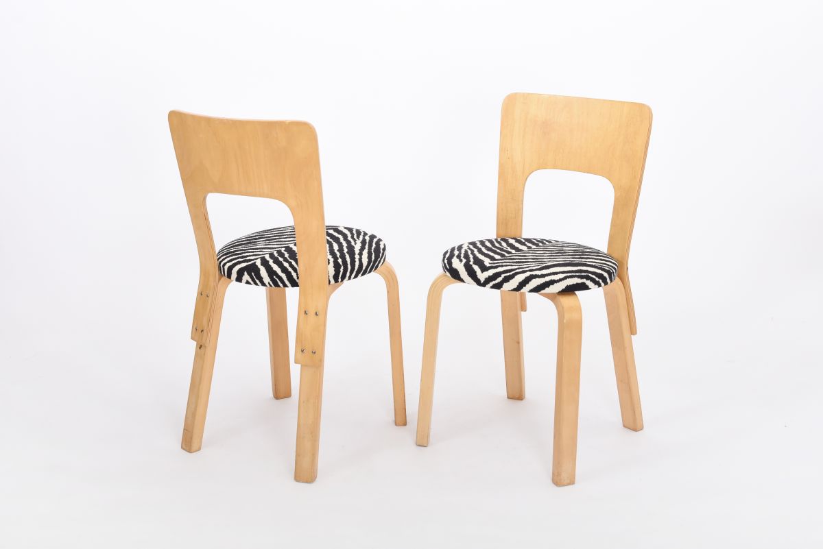 Aalto Alvar chair 69 zabra seat