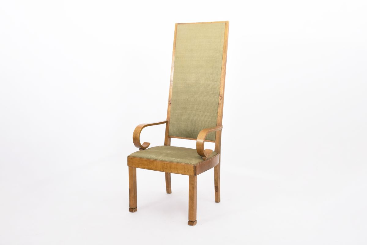 Anonymous Finnish neo classical high back chair