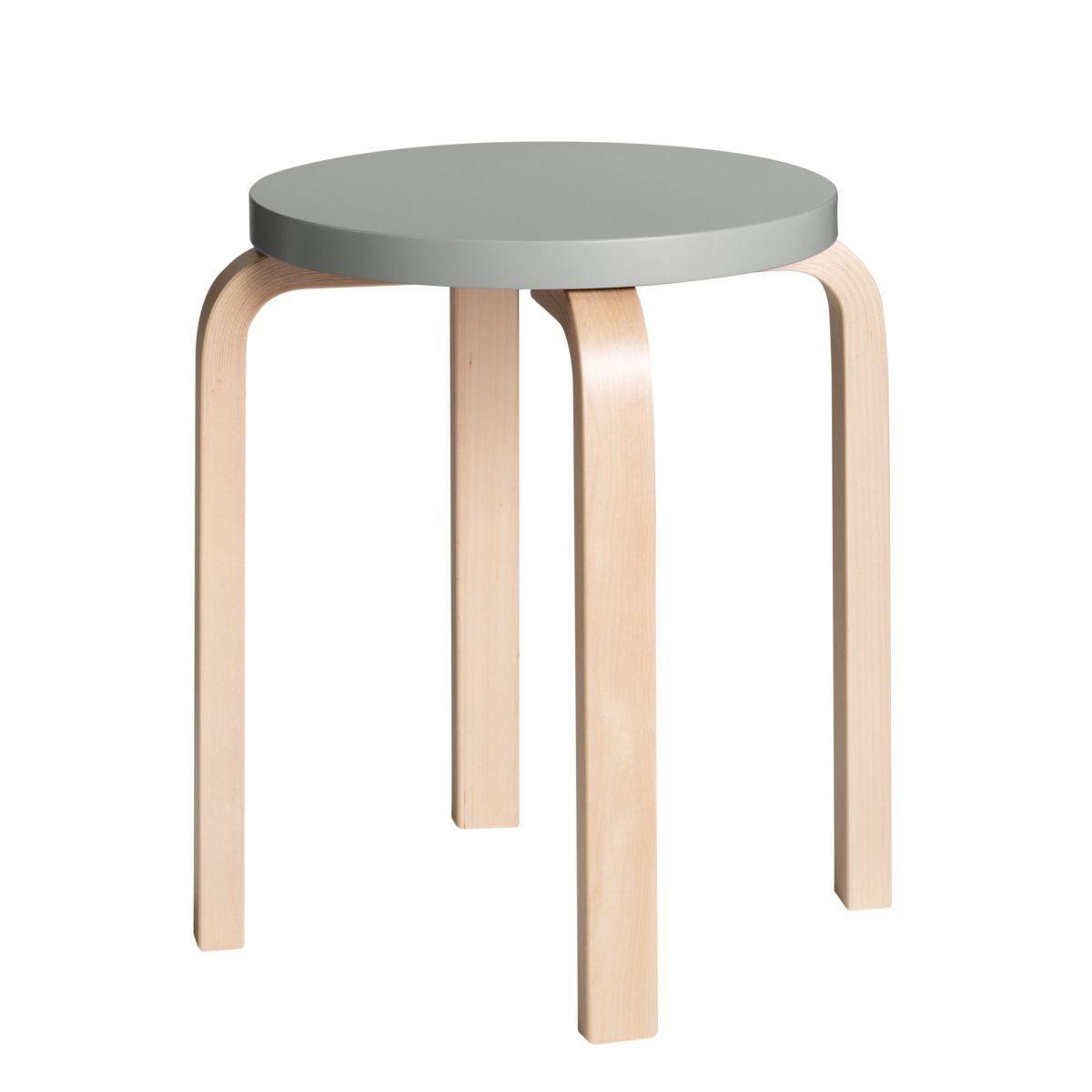 Stool E60 Clear Lacquer Top Grey 2479609