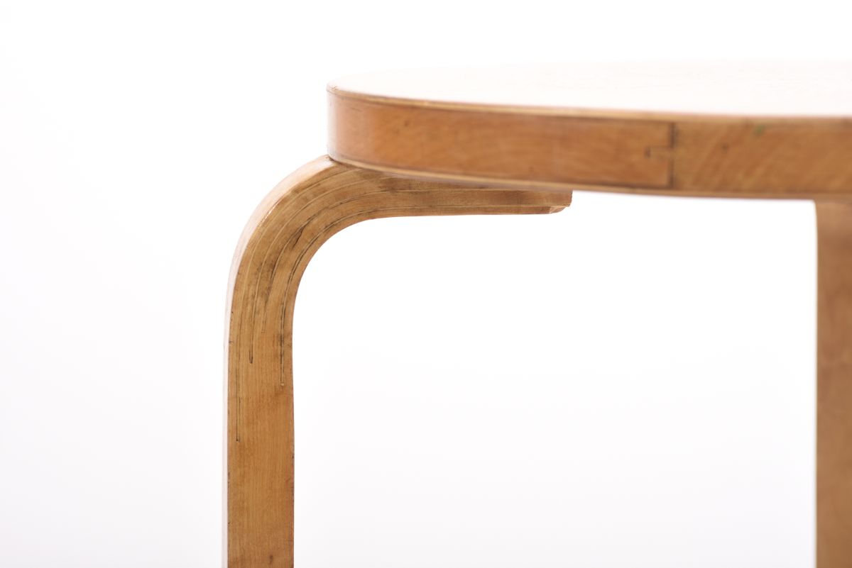 Aalto Alvar Stool 60 birch before 60s 04