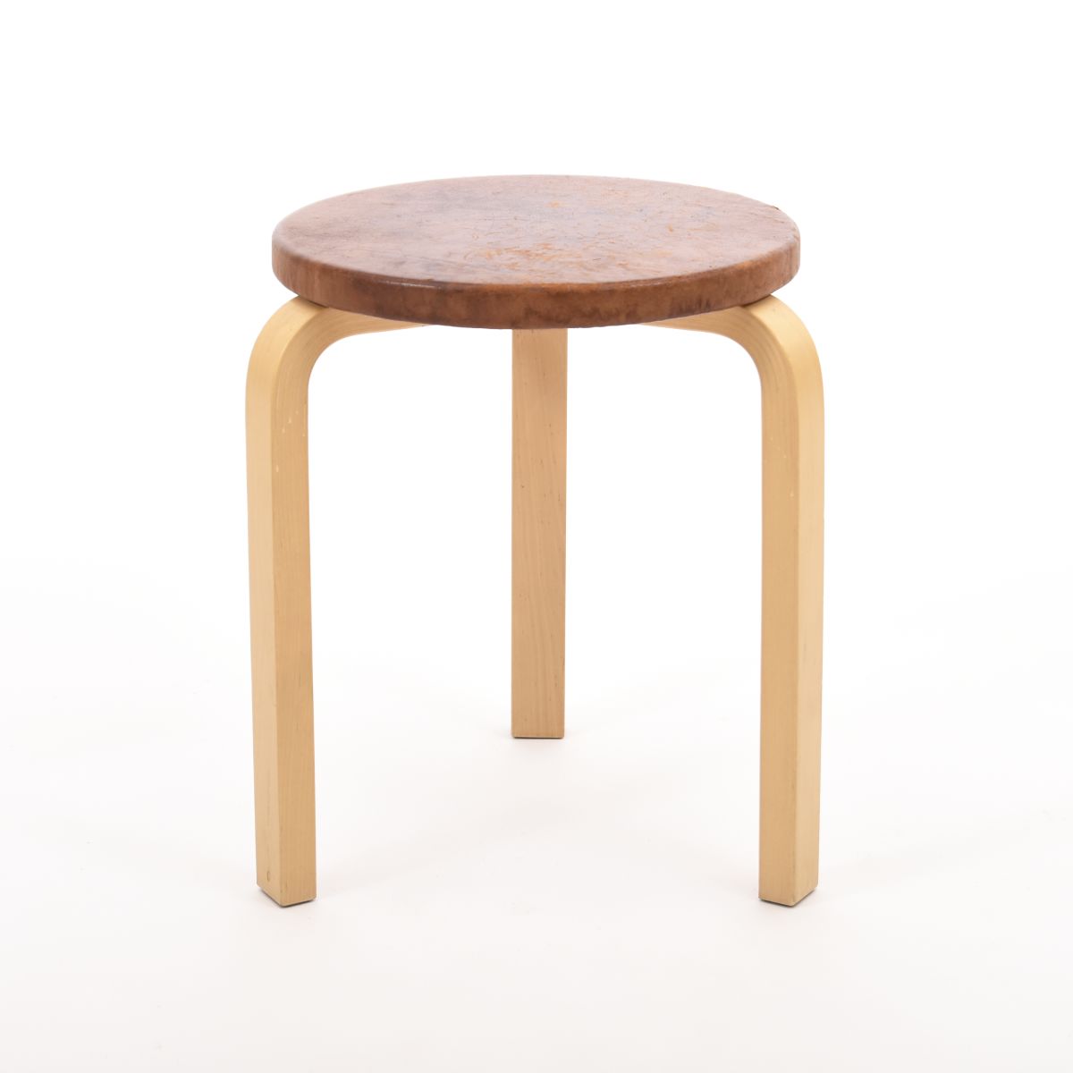 Aalto Alvar Stool 60 Monocle leather