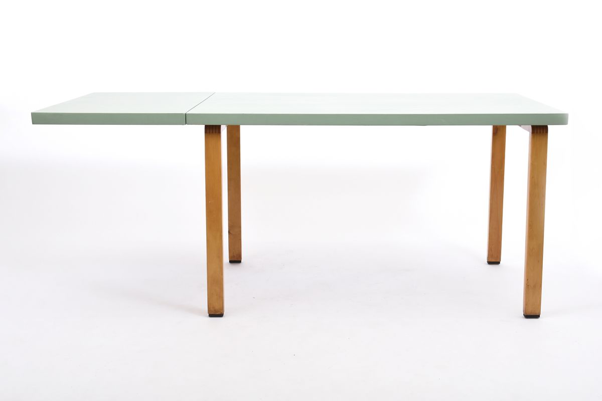 Aalto Alvar painted drop leaf table extended