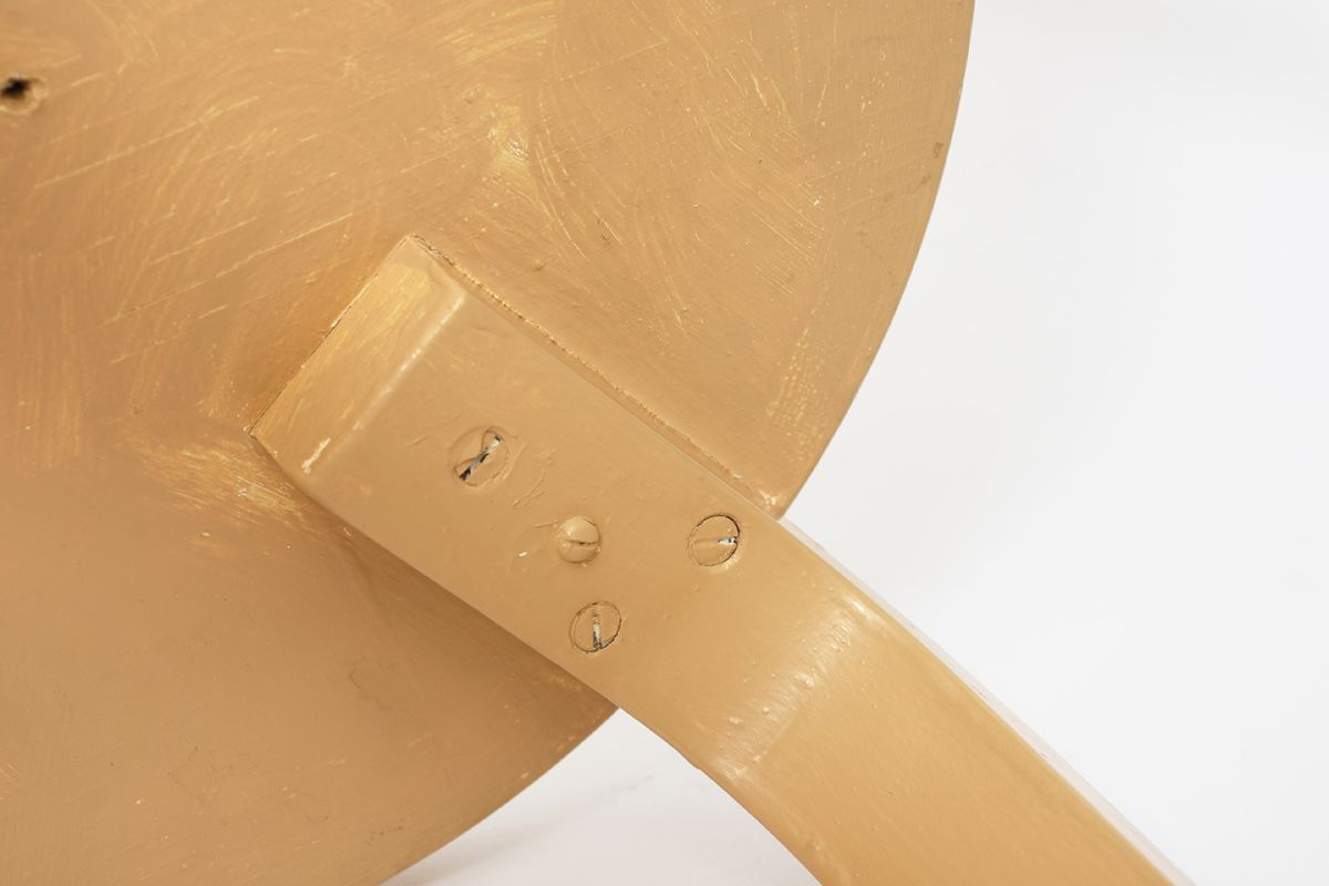 Aalto Stool E60 Painted Peach details7
