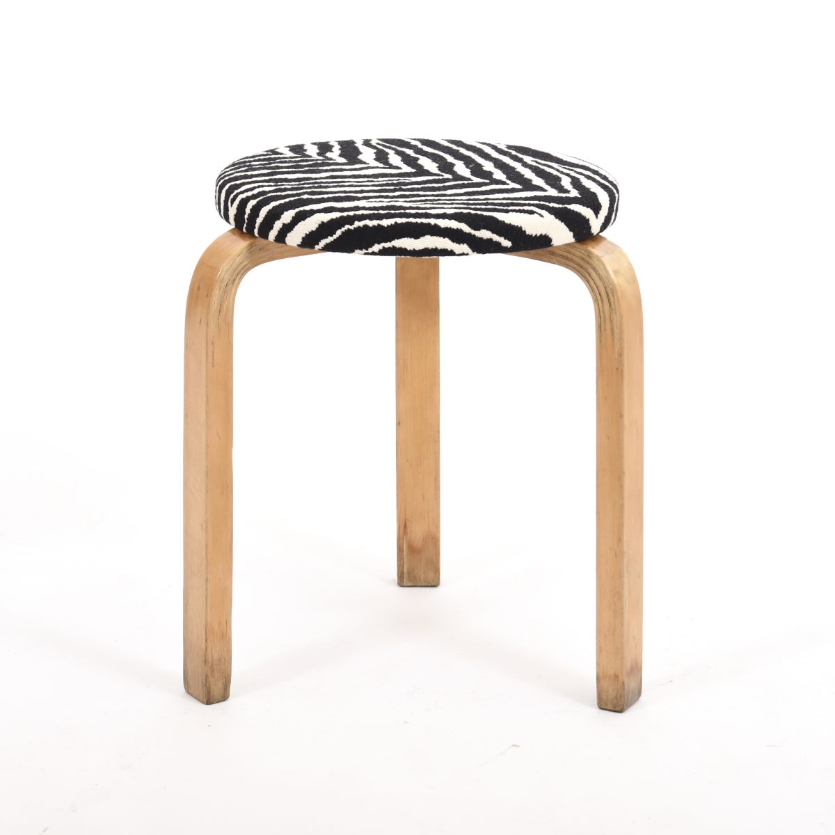 Aalto Alvar Stool 60 Zebra 4 slits