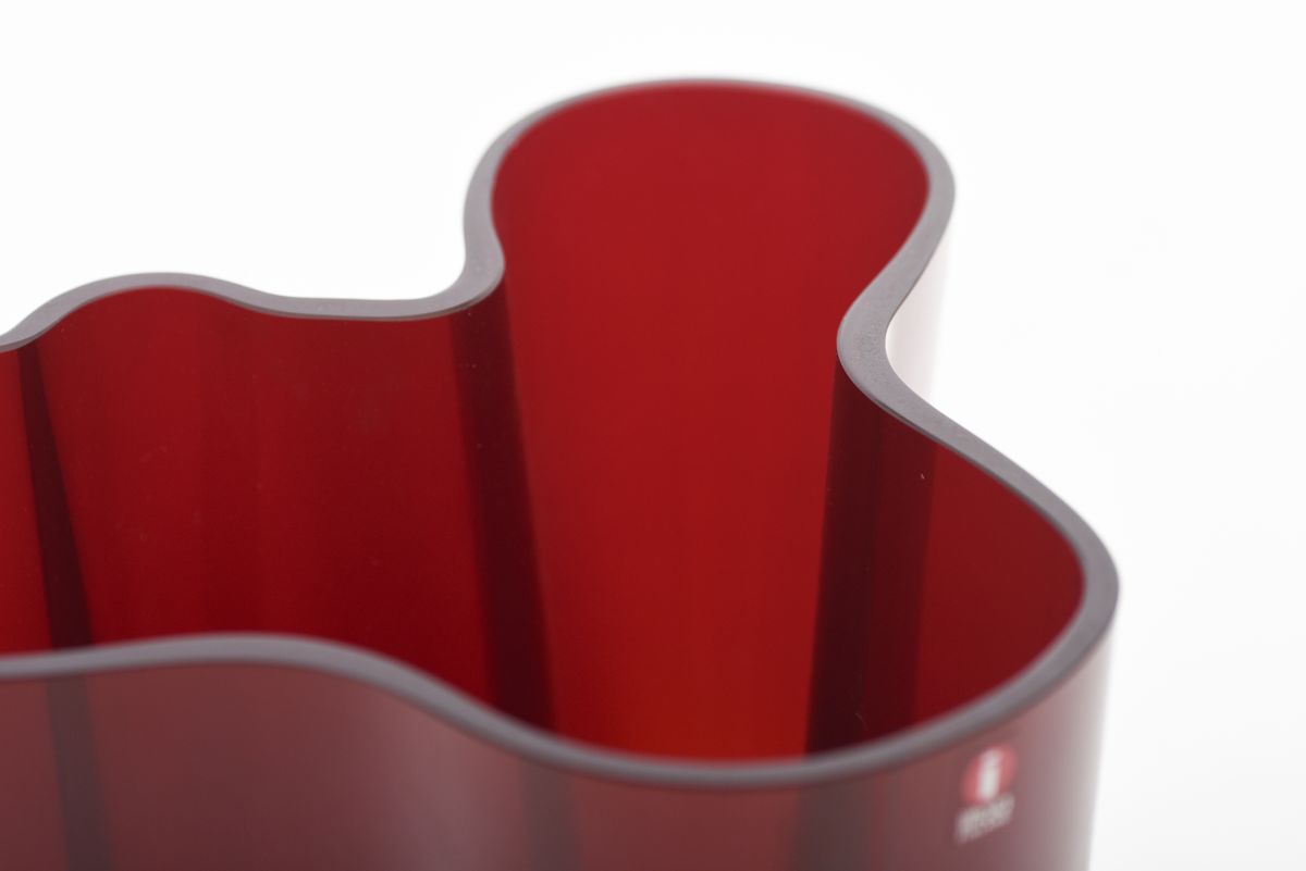Aalto Alvar aalto vase iittala red nr 383 02