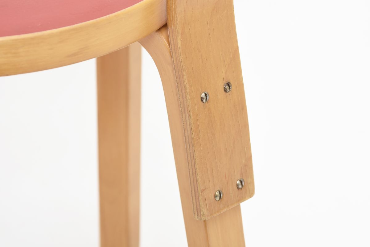 Aalto Alvar chair 65 red lino 07