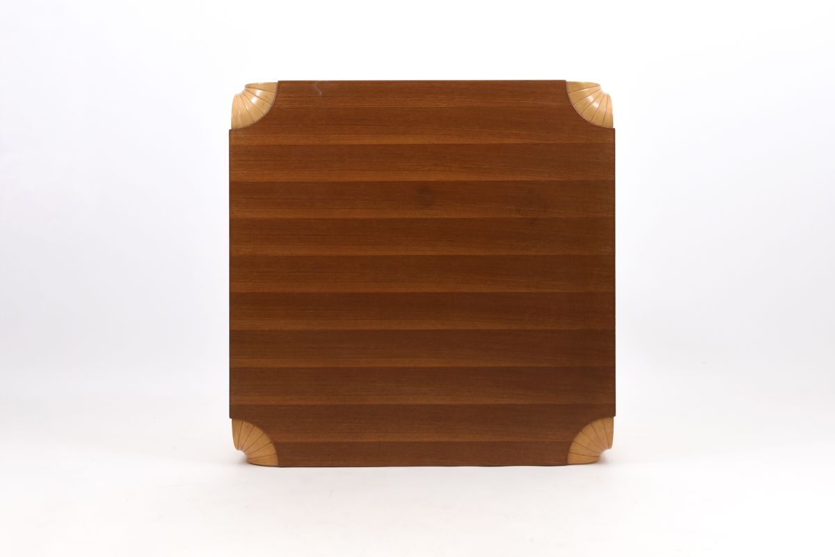 Aalto Alvar xleg table teak birch top ash leg top