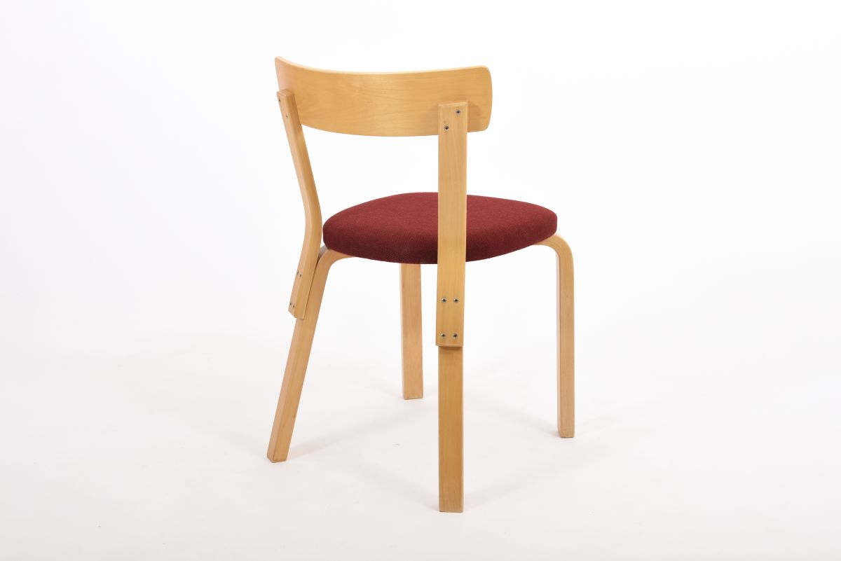 Aalto Alvar Chair 69 Hallingdal wool back