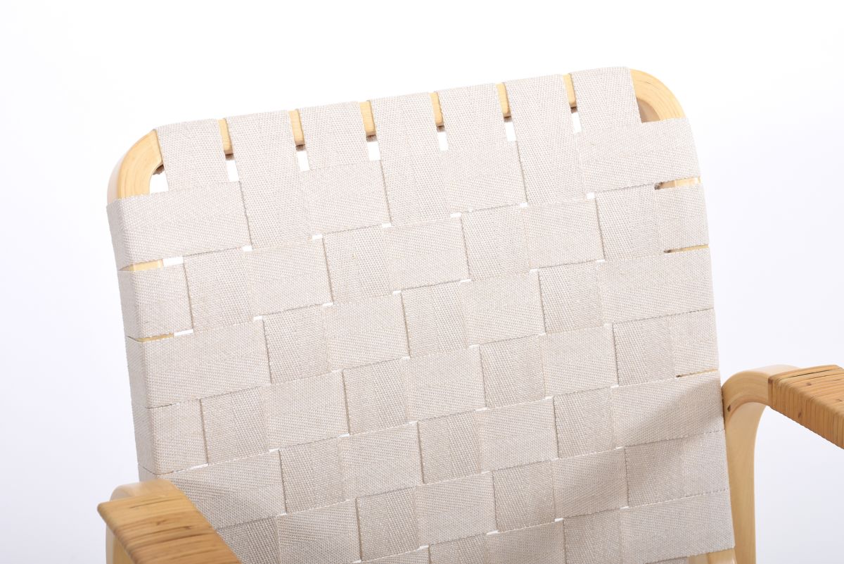 Aalto Alvar Chair 45 natural linen webbing 01