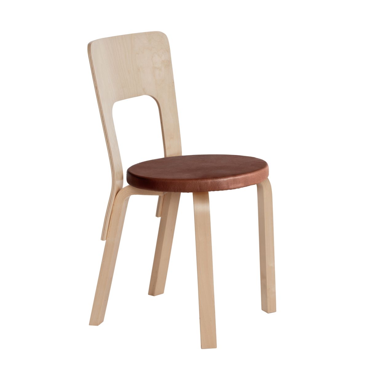 Chair 66 Legs Birch Top Leather Upholstery 2463564