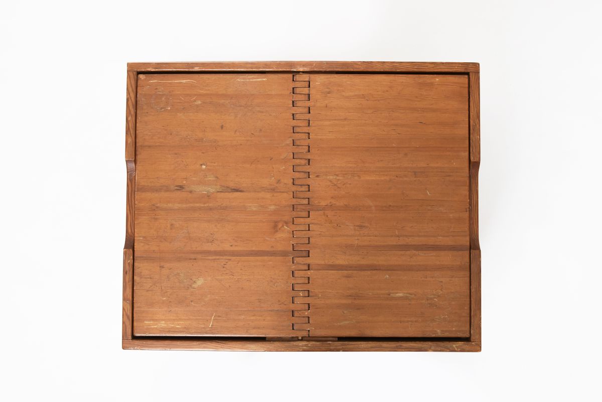 Tapiovaara Ilmari custome order pine box container 1950s top