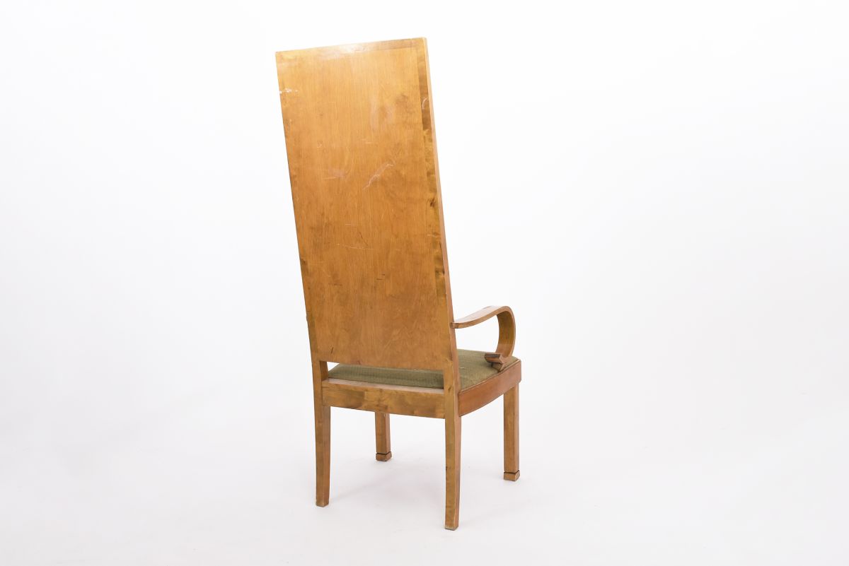 Anonymous Finnish neo classical high back chair back