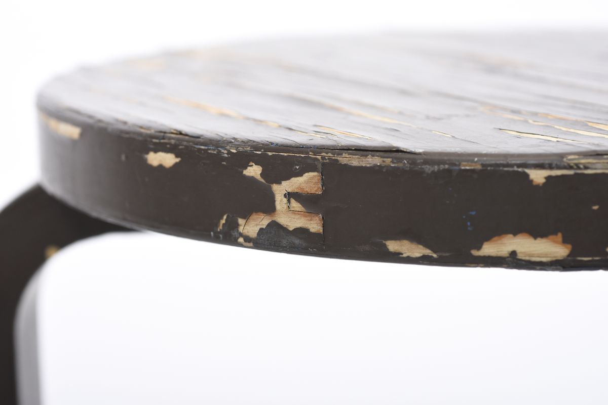 Aalto Alvar Stool 60 brown paint 01