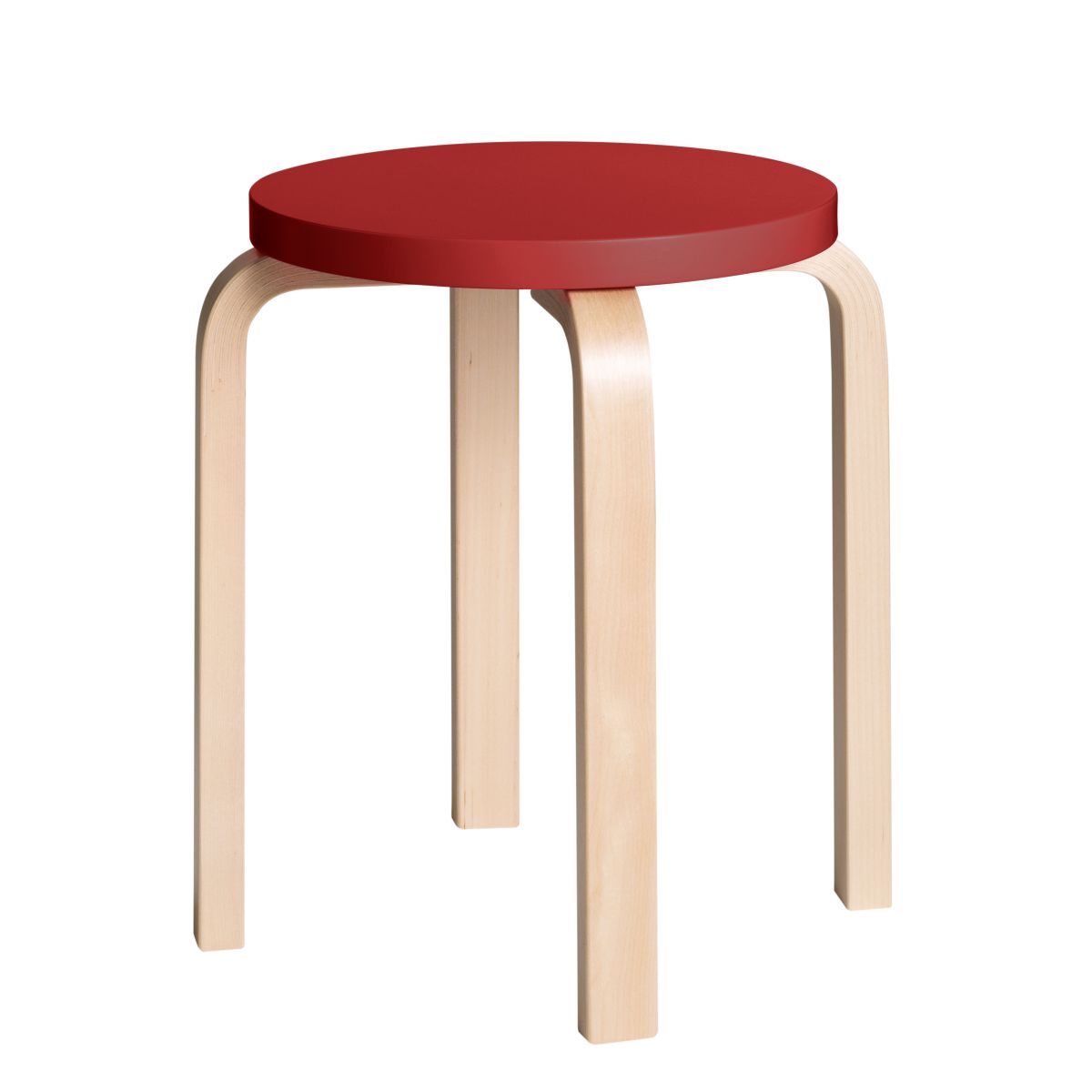 Stool E60 Clear Lacquer Top Red 2479611