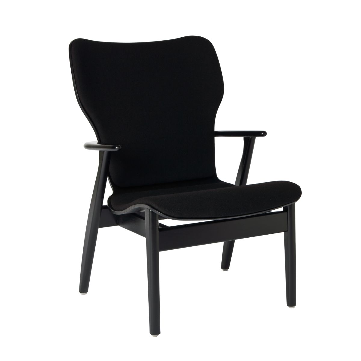 Domus Lounge Chair black upholstered