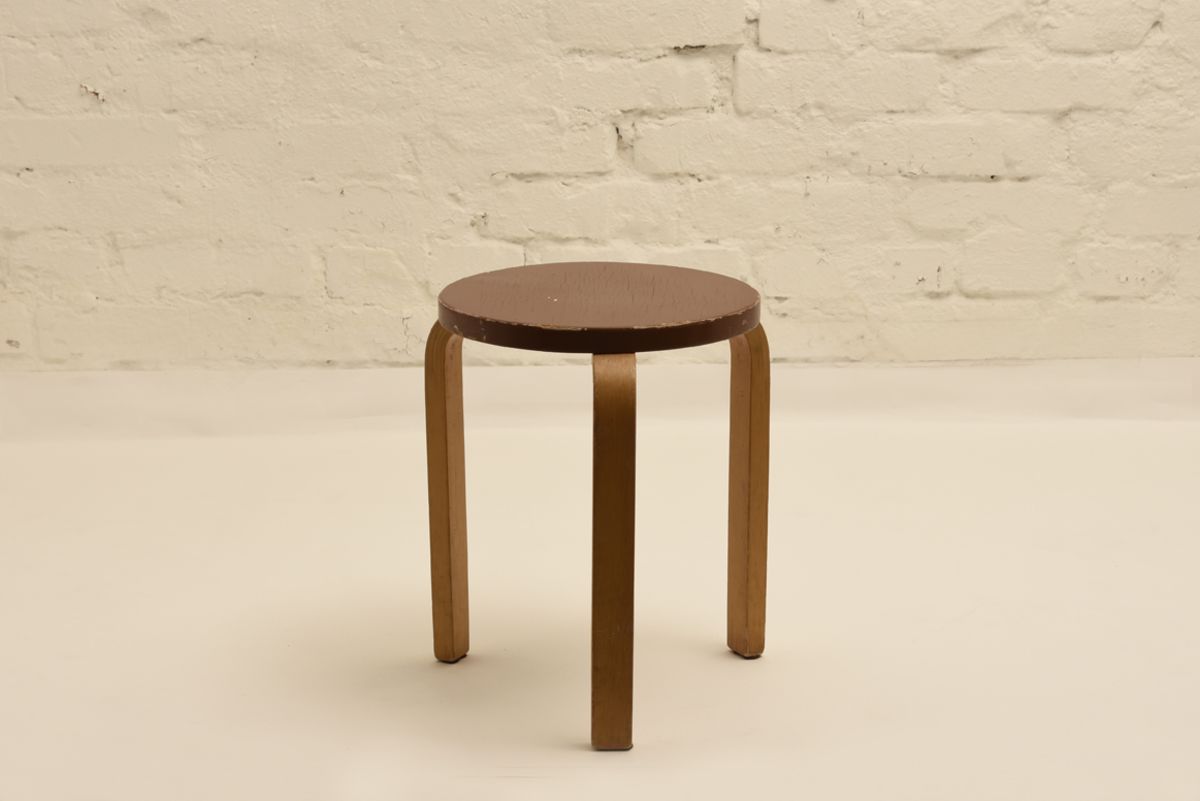 Aalto Alvar Stool 60 Brown Paint