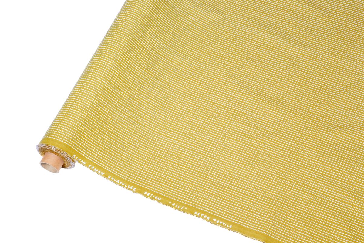 Rivi Fabric roll yellow white