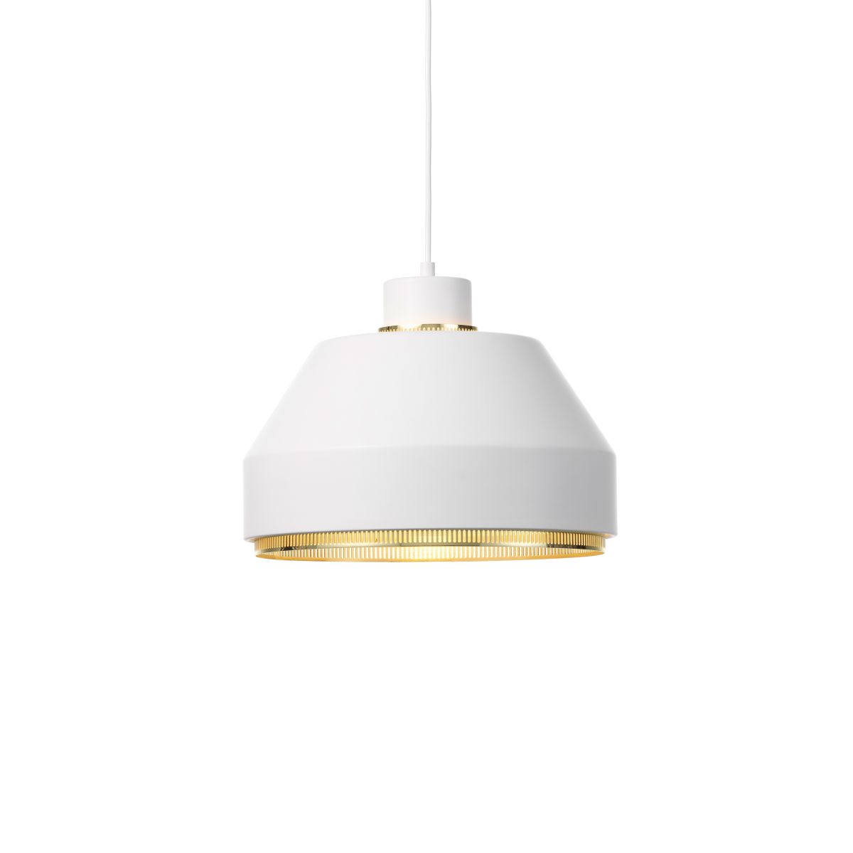 Pendant Light AMA500 white/brass light on_F