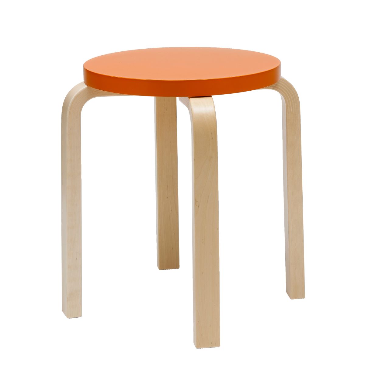 Stool-E60-Paimio-Orange-Top