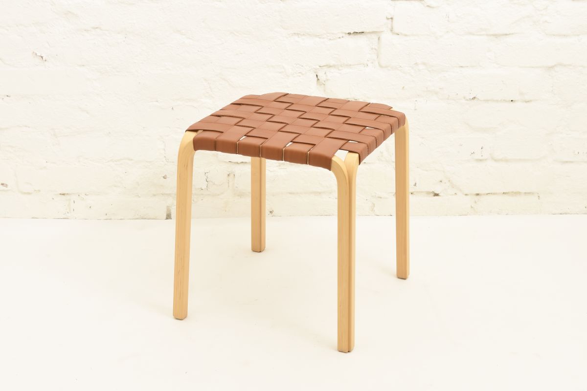 Aalto-Alvar-Stool-Y61-Cognac