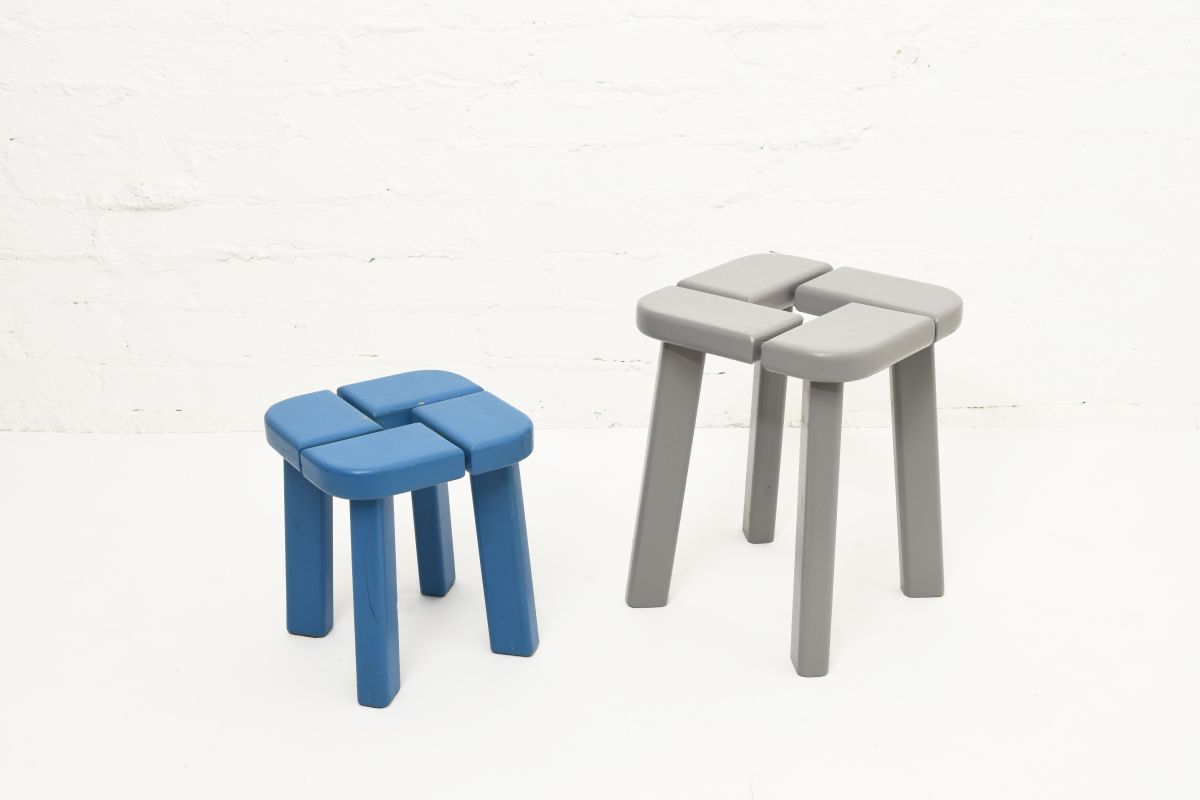 Wooden-Stool-Blue-Gray