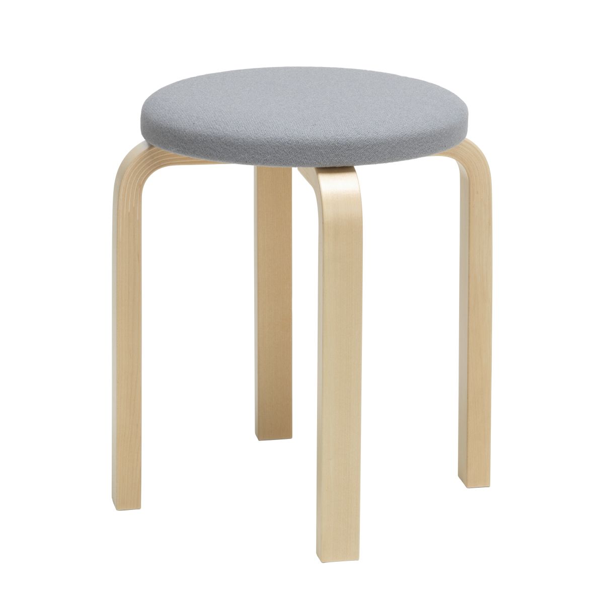 Stool E60 natural/ upholstery Kvadrat Tonus 216_F