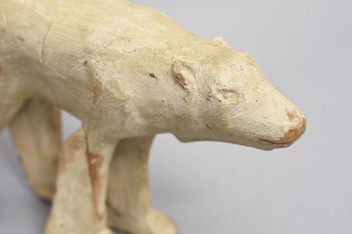 Anonymous-Wooden-Sculpture-Poler-Bear_detail2