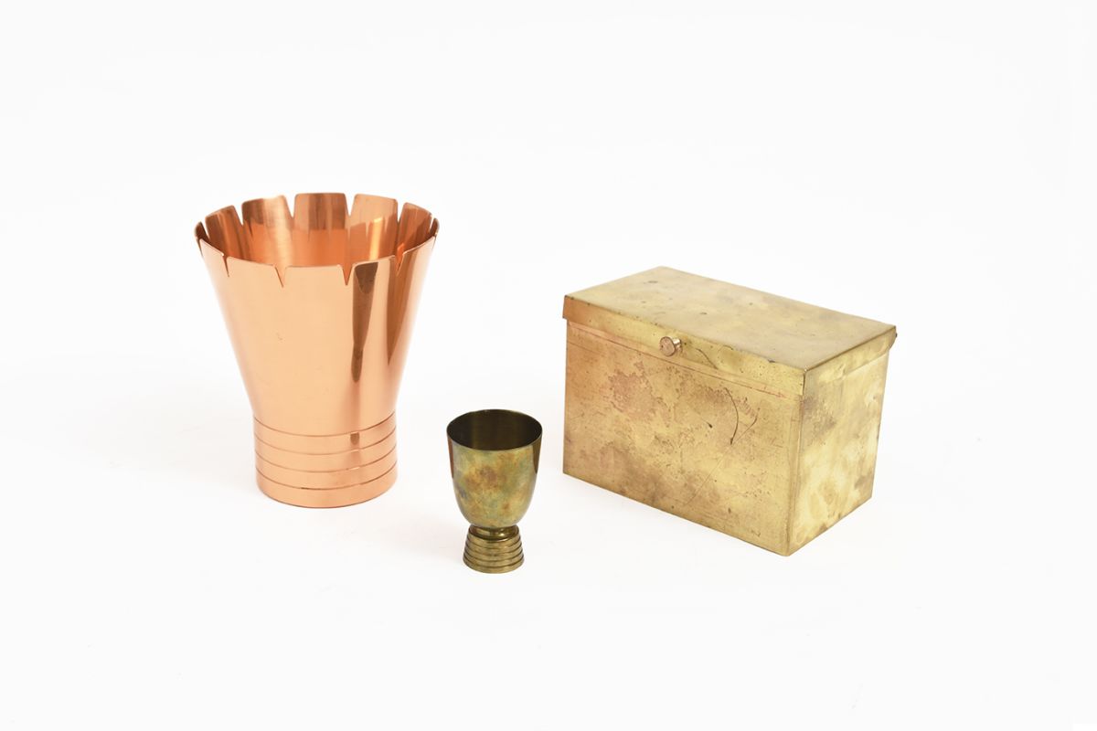 Tynell-Paavo-Copper-Vase-Brass-Cup