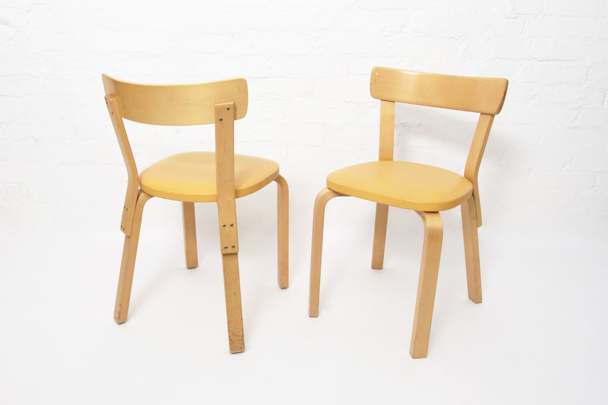 Aalto-Chair69-Yellow-Vinyl