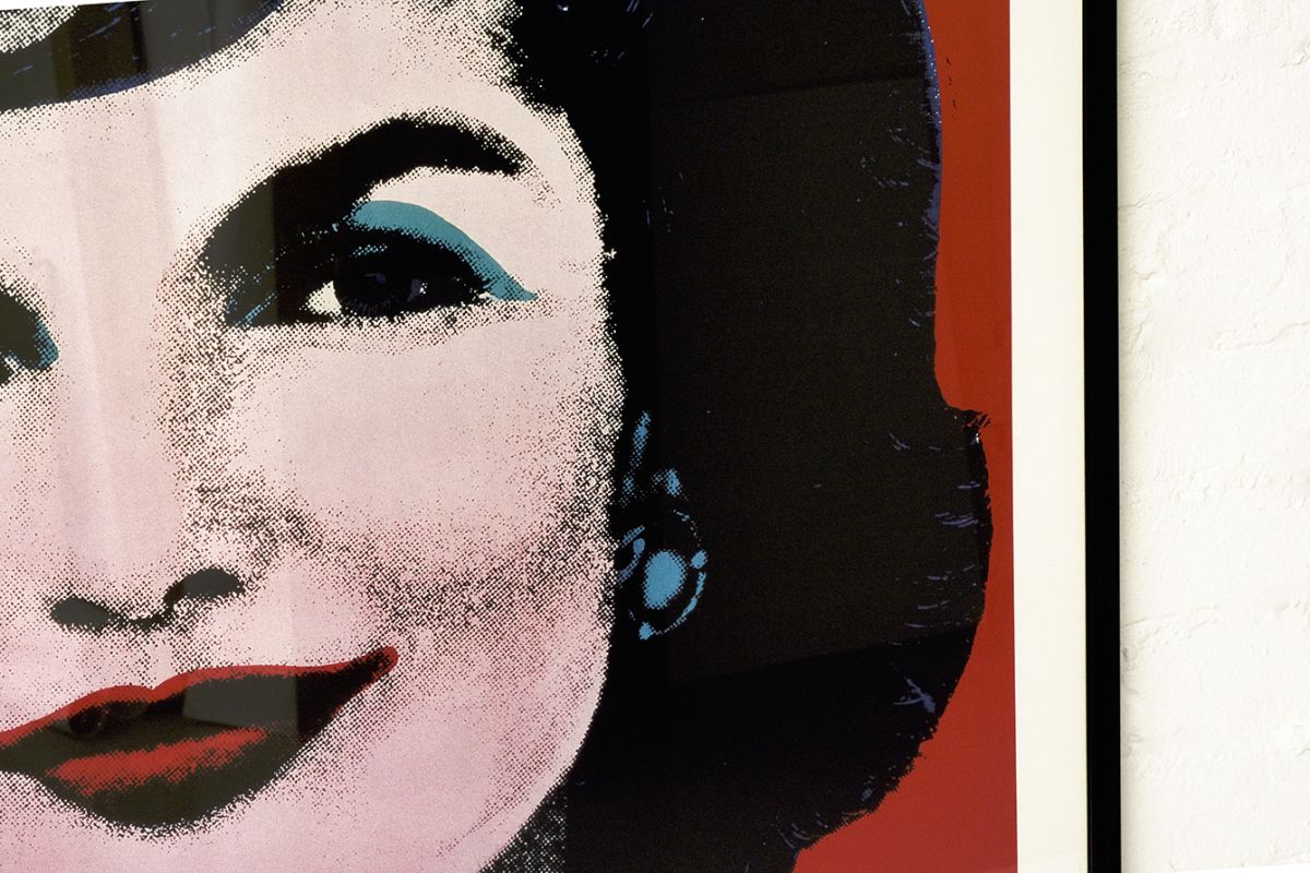 Warhol Jackie poster details1