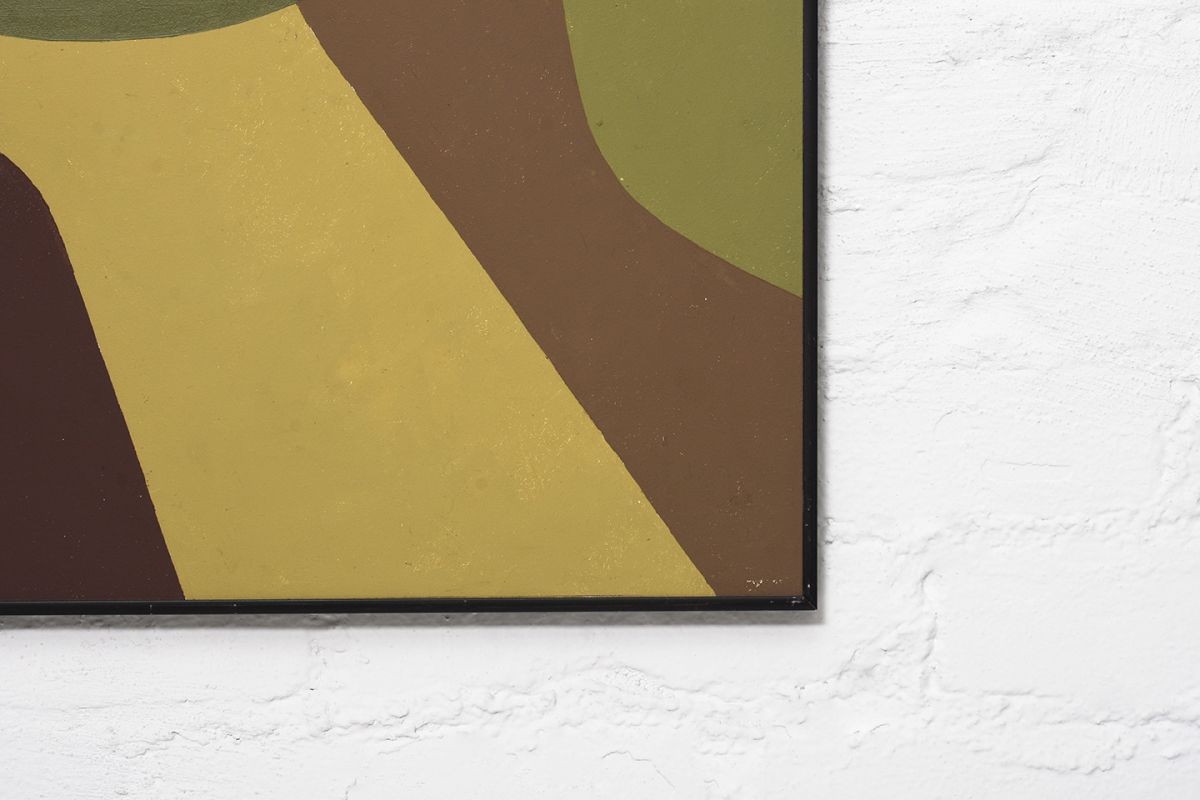 Abstract Painting Brown Green details3