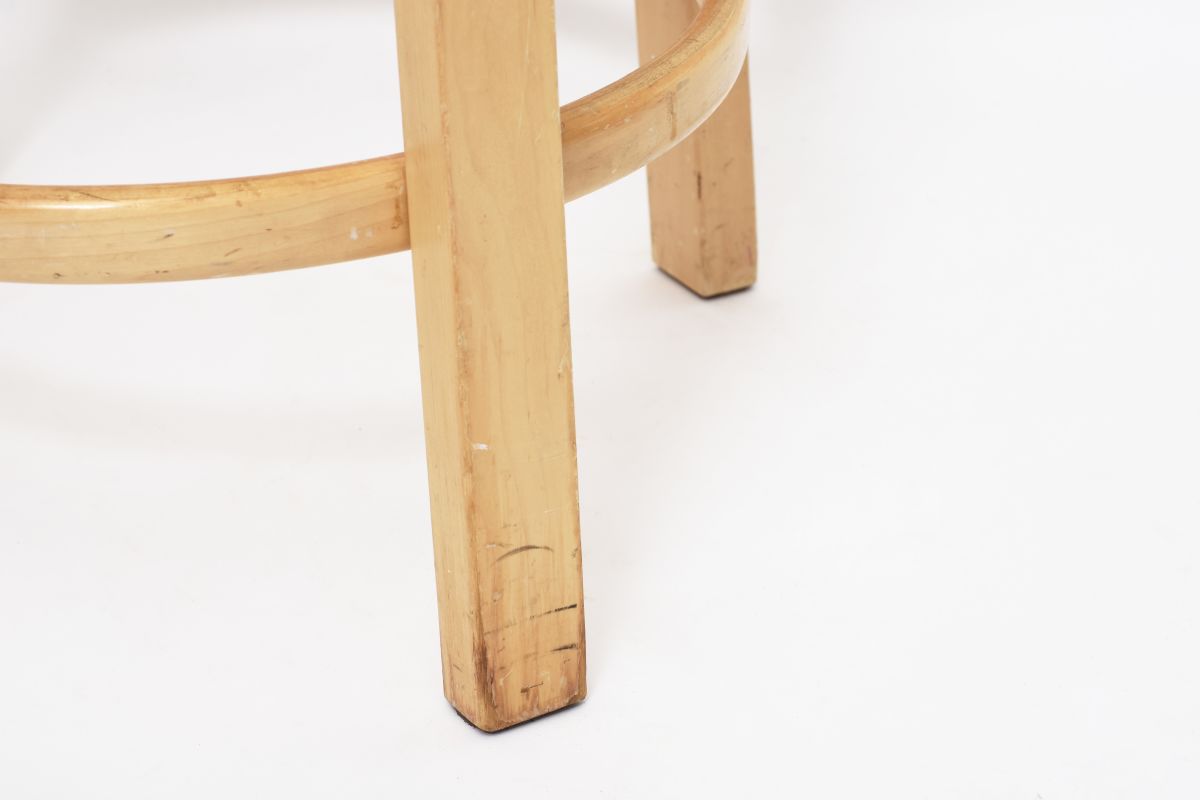 Aalto Bar Stool64 Yellow Lino details4