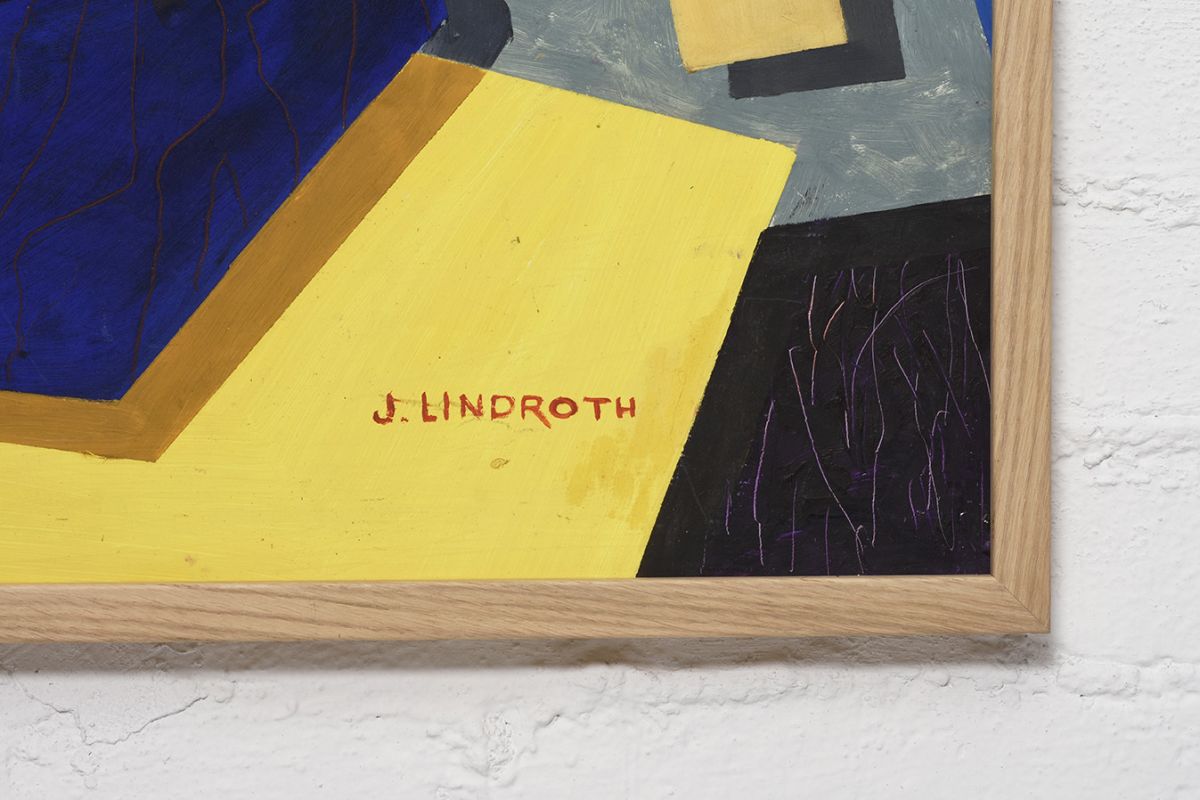 Lindroth Guitare Painting details5