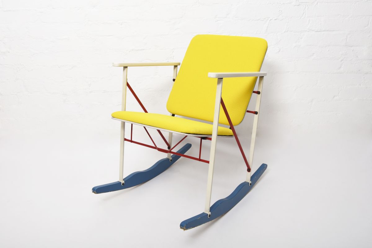 Kukkapuro A509 Rocking Chair Yellow