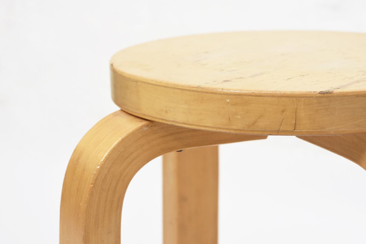 Aalto Stool E60 Rare Small details4