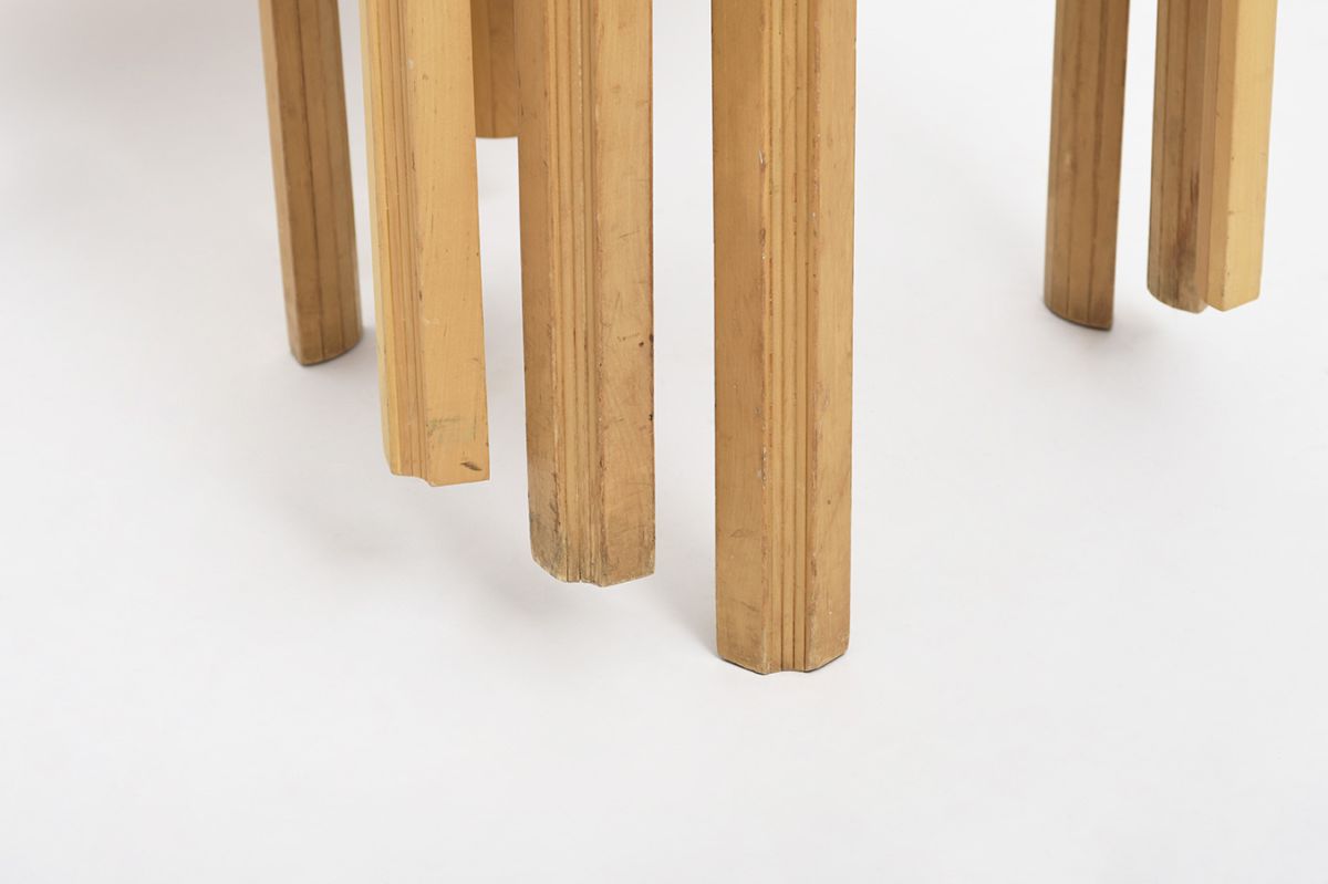 Alvar Aalto Xleged Stools details11