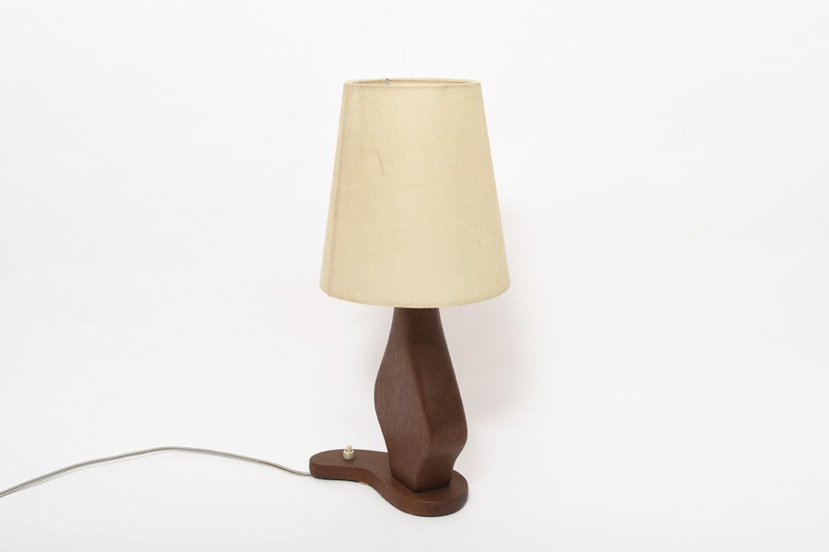 Teak Table Lamp details1