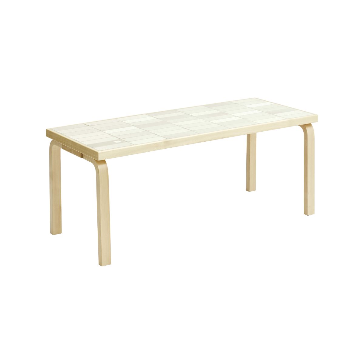 Tile Table rectangular White cutout min