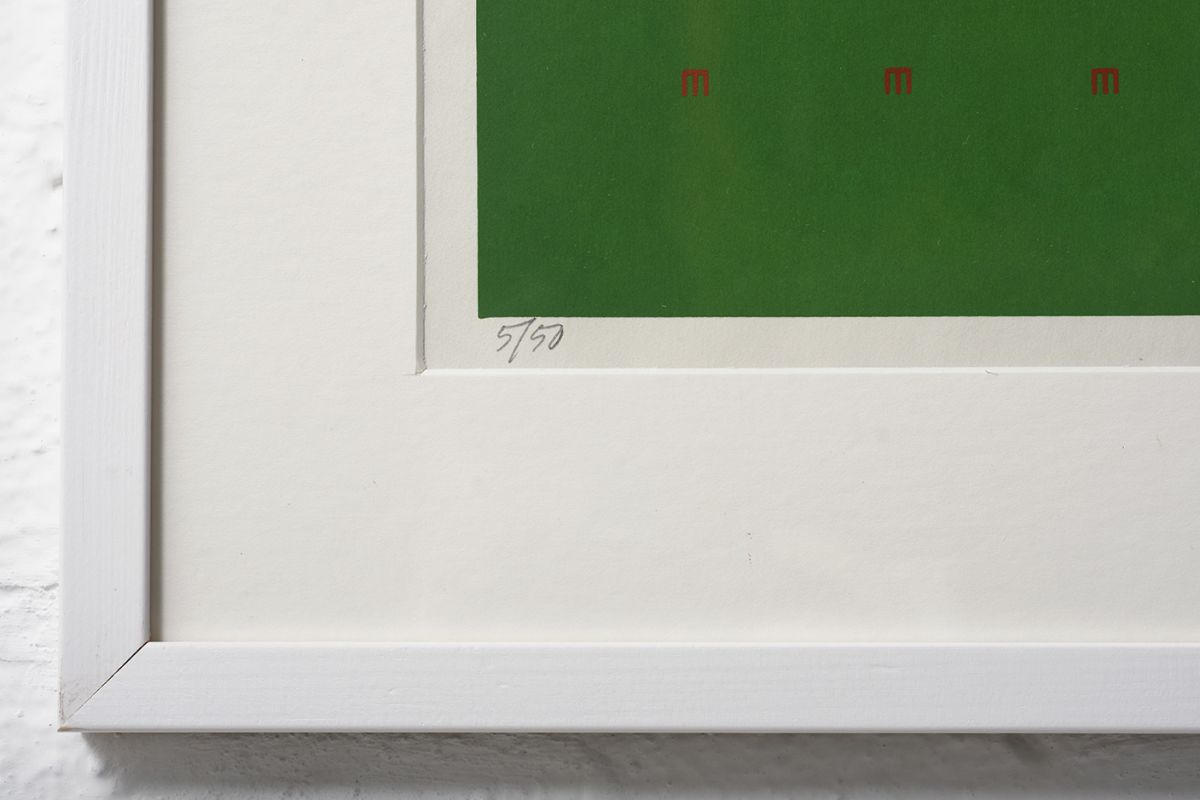 Pentti Tulla Optic Art Print Green1 details2