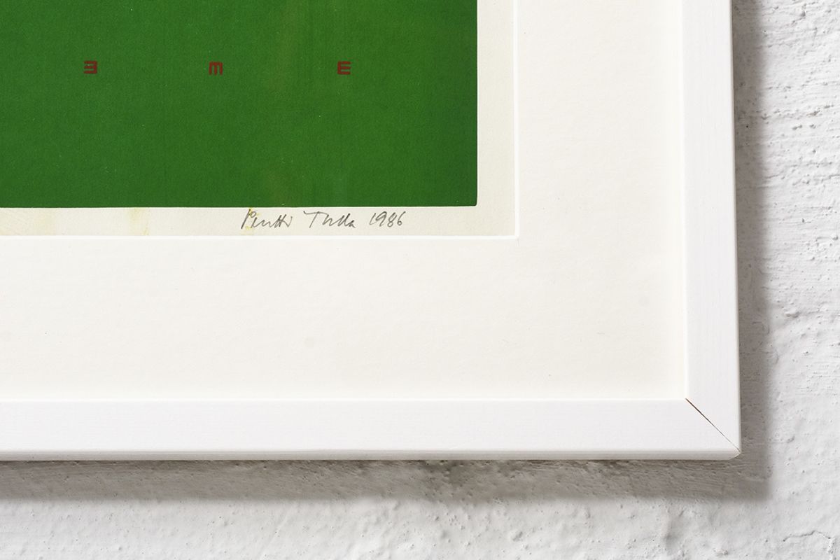 Pentti Tulla Optic Art Print Green2 details2