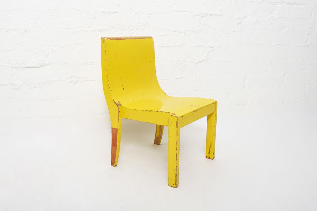 Yellow Finnish Kids Chair details1