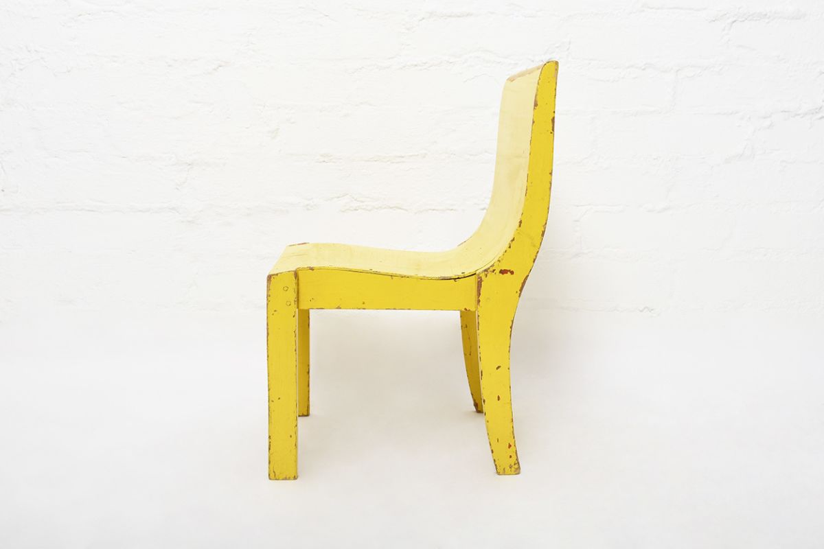 Yellow Finnish Kids Chair details2