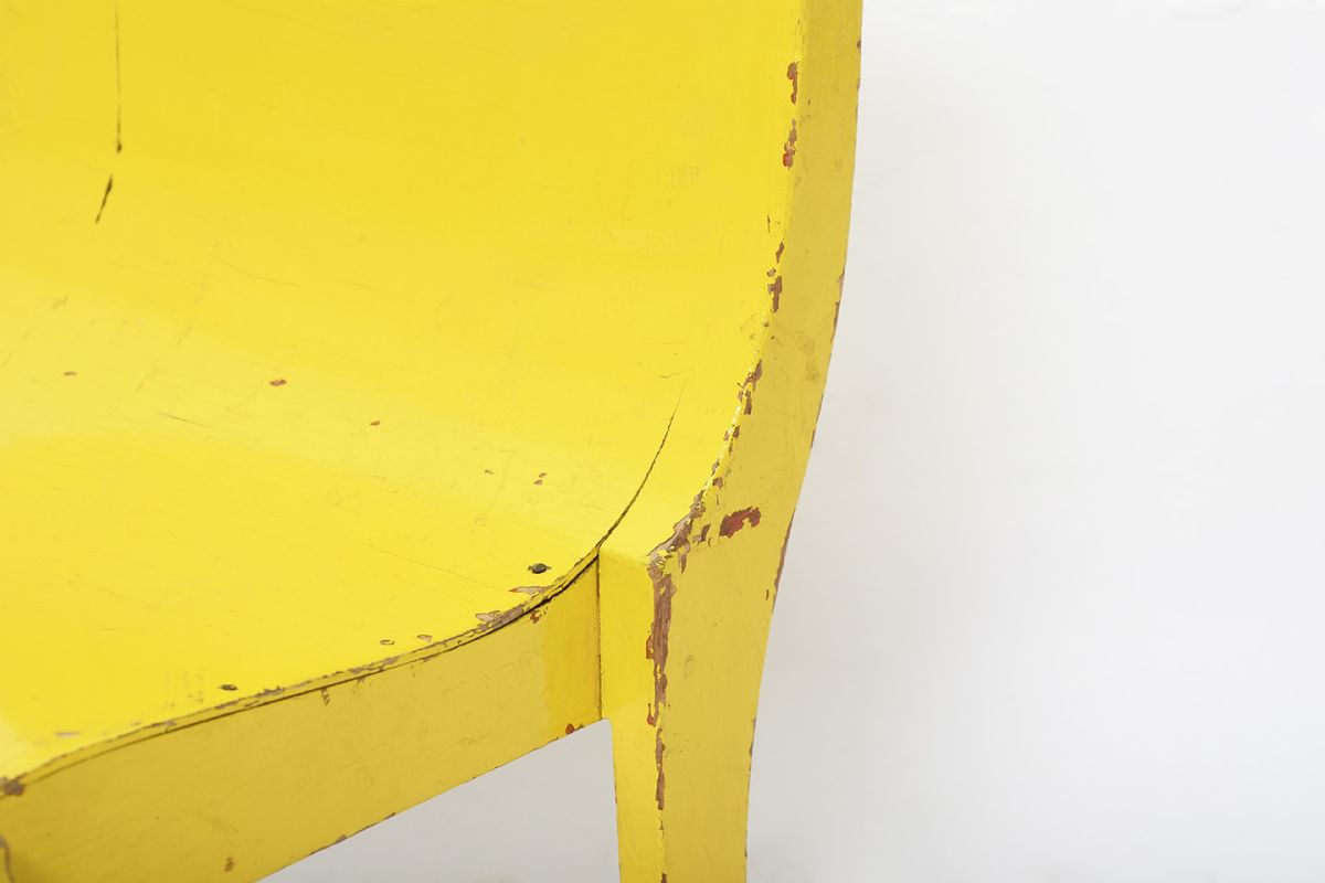 Yellow Finnish Kids Chair details6